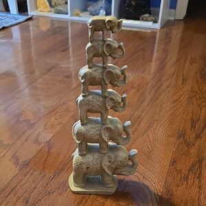 Stacked Elephant Figurine
